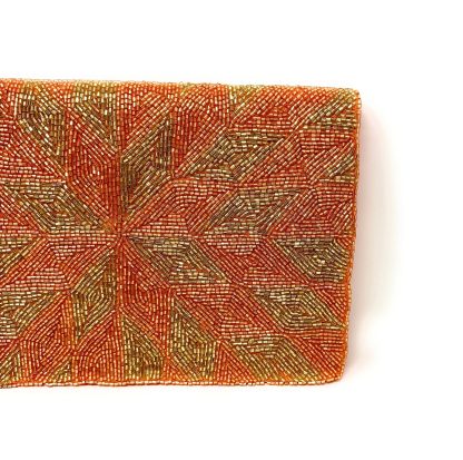 Gilded geometric star hand-beaded evening bag - Image 4