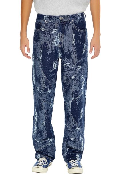 Art print straight jeans - Image 4