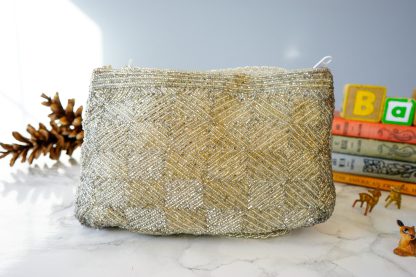 Vintage Check Woven Wire Crossbody Bag - Image 6
