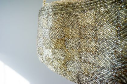 Vintage Check Woven Wire Crossbody Bag - Image 4
