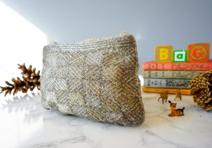 Vintage Check Woven Wire Crossbody Bag - Image 2