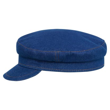 Vintage denim blue beret - Image 6