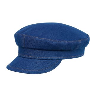 Vintage denim blue beret