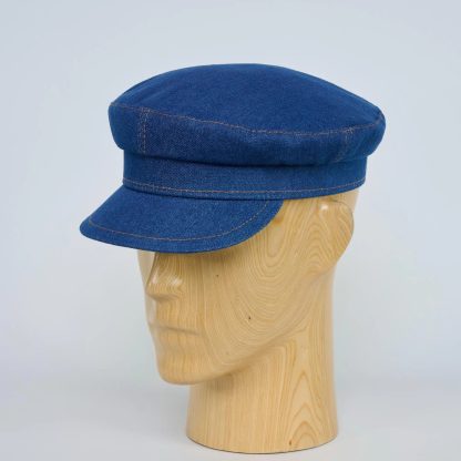 Vintage denim blue beret - Image 3