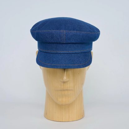 Vintage denim blue beret - Image 2