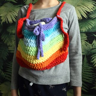 Rainbow Sugar Falls Knitted Pet Bag
