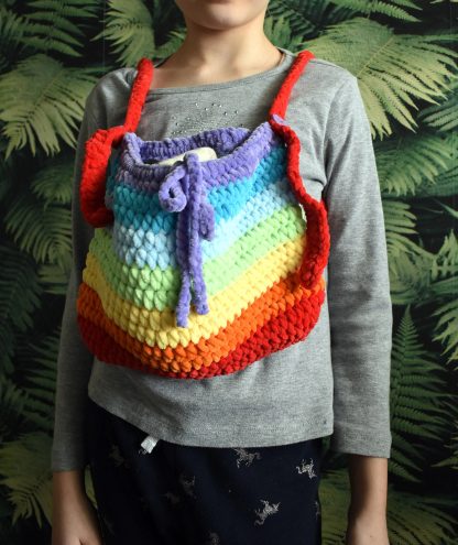 Rainbow Sugar Falls Knitted Pet Bag