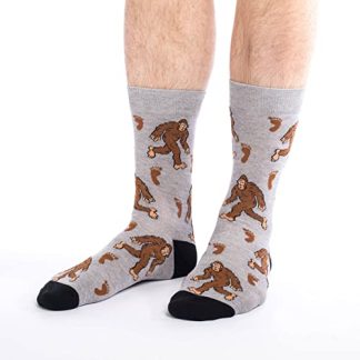 Mysterious Bigfoot Fun Socks