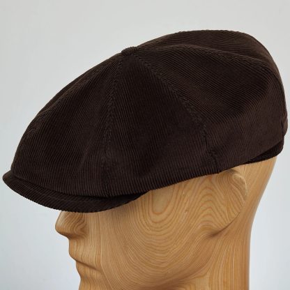 Autumn and winter brown corduroy newsboy cap - Image 8