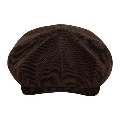 Autumn and winter brown corduroy newsboy cap - Image 5