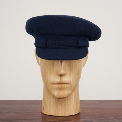 Dark blue woolen vintage beret - Image 5