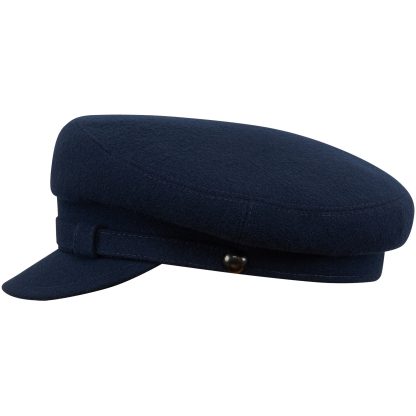 Dark blue woolen vintage beret - Image 4