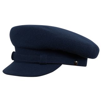 Dark blue woolen vintage beret