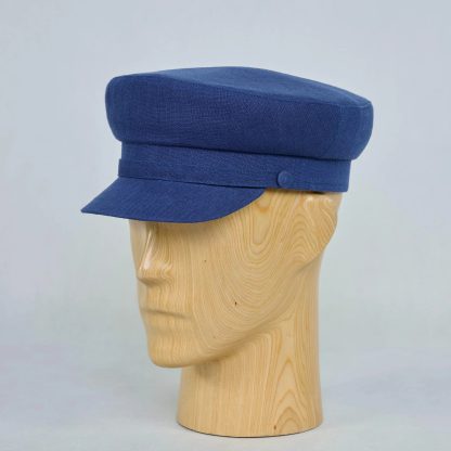 Dark blue cotton vintage beret - Image 5