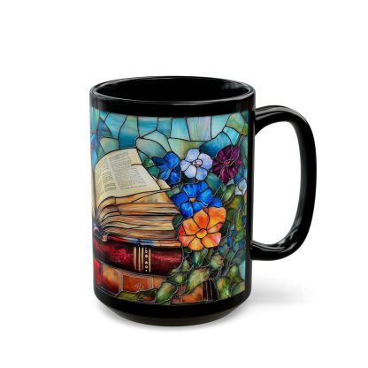 Colored Glass Book Art Mug