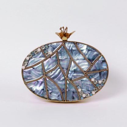 Vintage Crown Abalone Evening Bag - Image 5