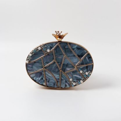 Vintage Crown Abalone Evening Bag - Image 3