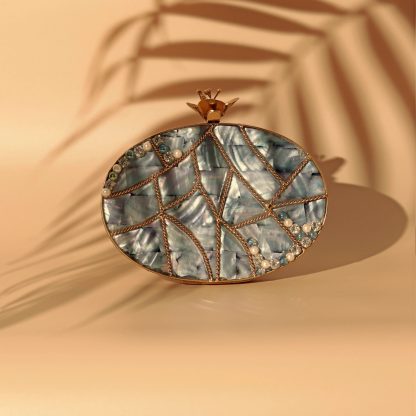 Vintage Crown Abalone Evening Bag - Image 2