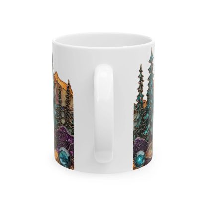 Mountain Forest Colored Glass Mug - Image 4