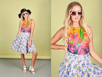 Summer floral flared skirt - Image 4