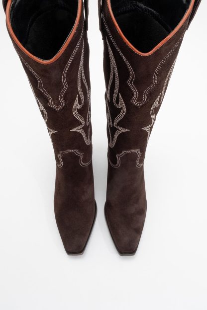 Vintage Western Embroidered Cowboy Boots - Image 6