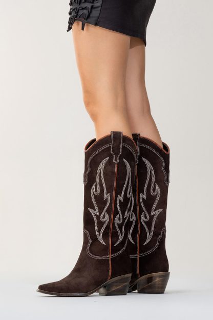 Vintage Western Embroidered Cowboy Boots - Image 5