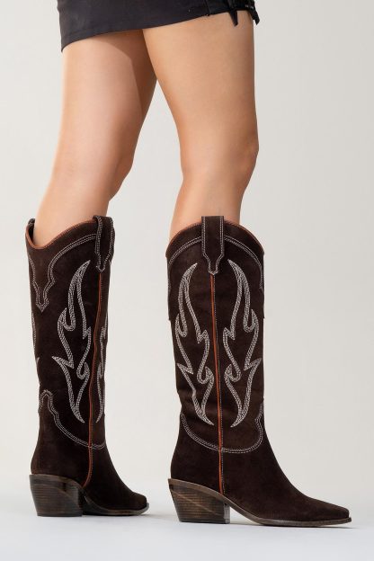 Vintage Western Embroidered Cowboy Boots - Image 4