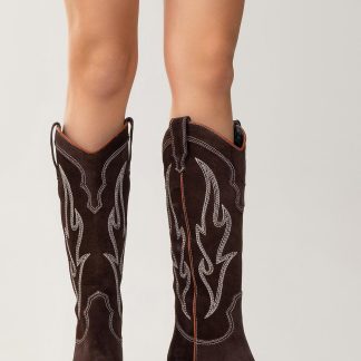 Vintage Western Embroidered Cowboy Boots