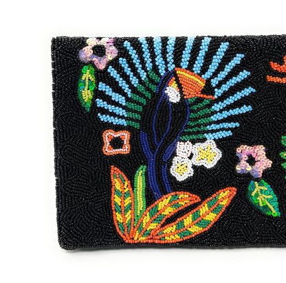 Jungle Toucan Hand-Beaded Clutch - Image 7