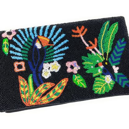 Jungle Toucan Hand-Beaded Clutch - Image 3