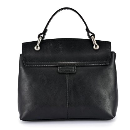 Vintage top-grain cowhide lock small square bag - Image 11