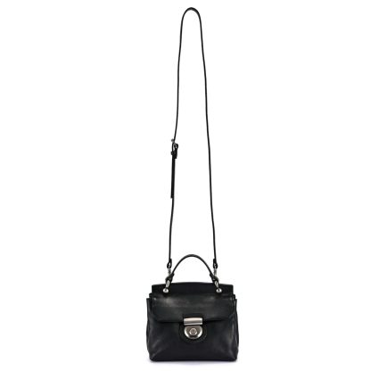 Vintage top-grain cowhide lock small square bag - Image 7