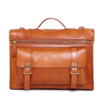 Vintage top-grain cowhide multi-back briefcase - Image 2