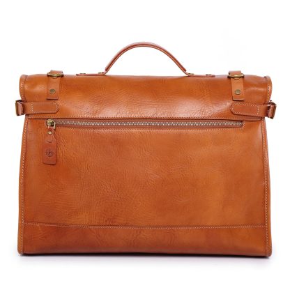 Vintage top-grain cowhide multi-back briefcase - Image 4