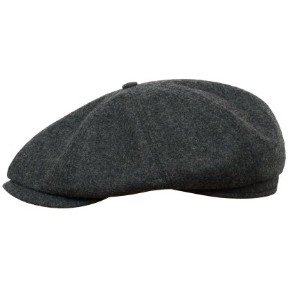 Dark gray wool newsboy cap - Image 7