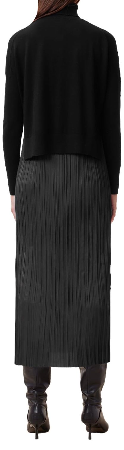 Black turtleneck knit dress - Image 8