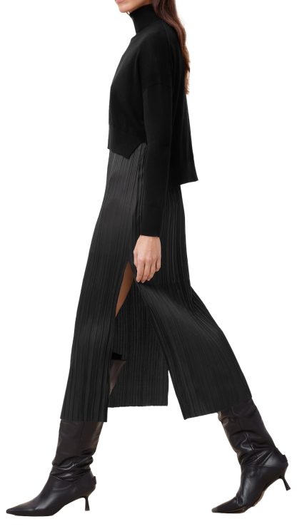 Black turtleneck knit dress - Image 2