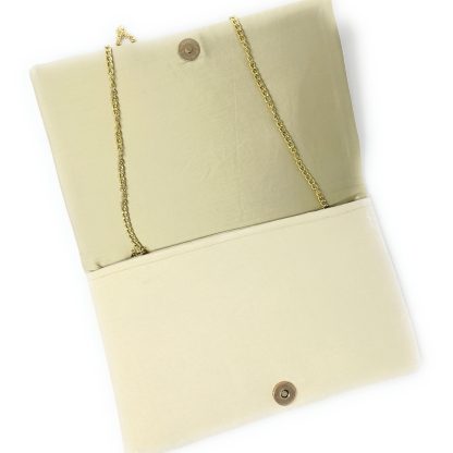 Light luxury Guardian Eye hand-beaded velvet clutch - Image 2