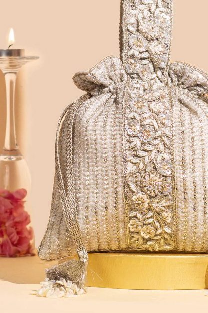 Galaxy Diamond Embroidered Drawstring Bag - Image 3