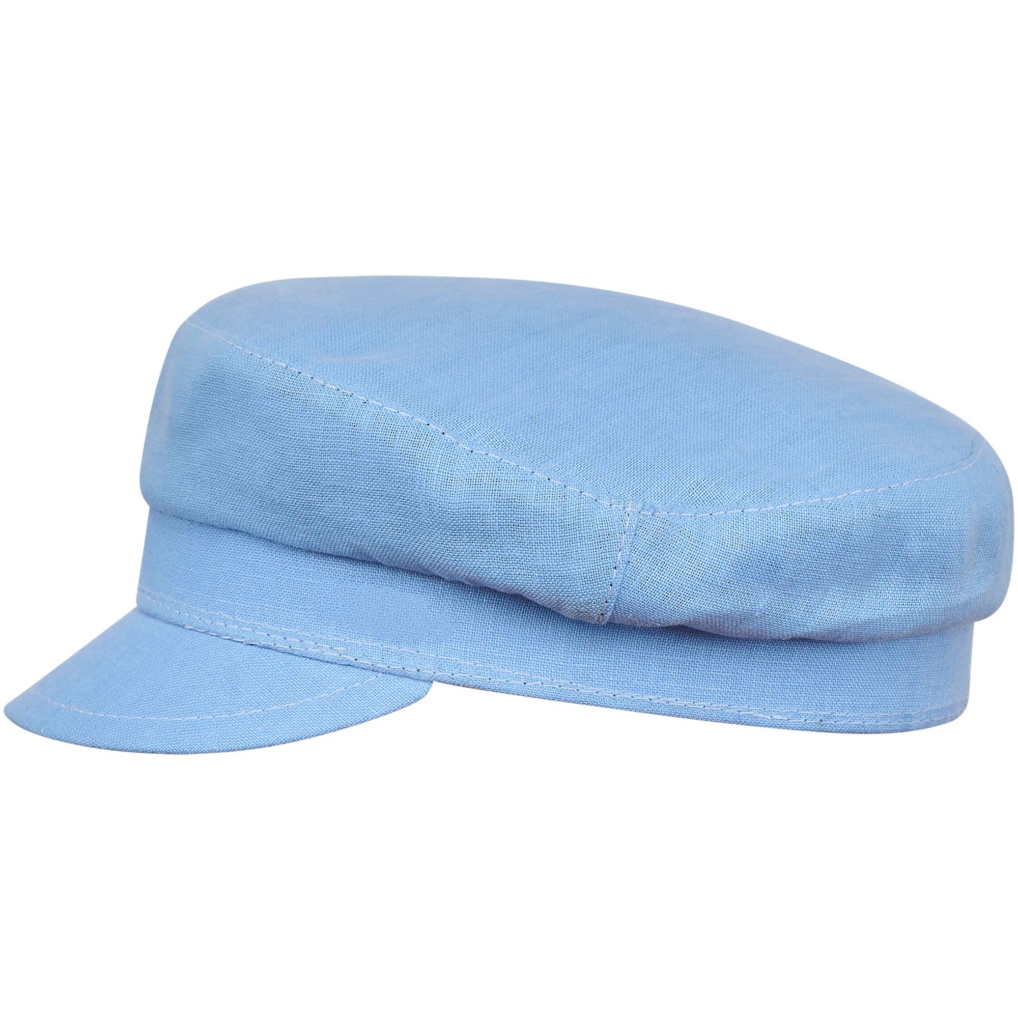 Fresh light blue linen beret - Image 5
