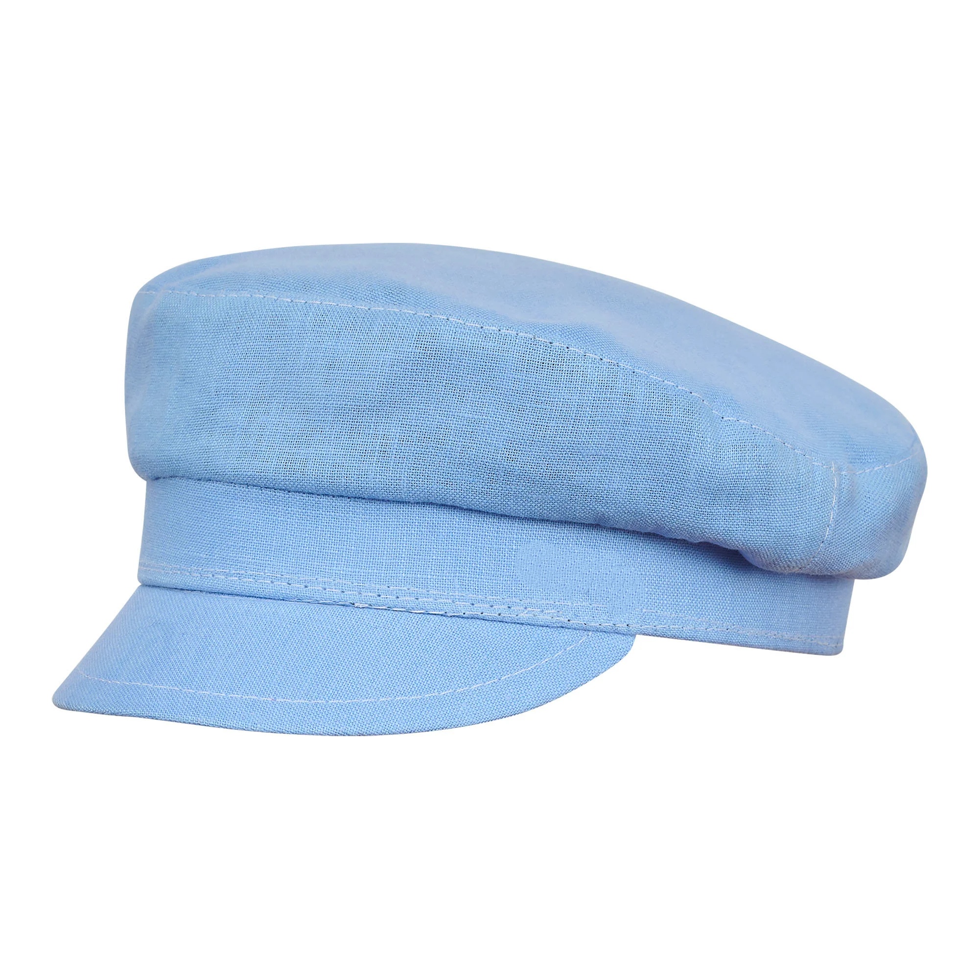 Fresh light blue linen beret
