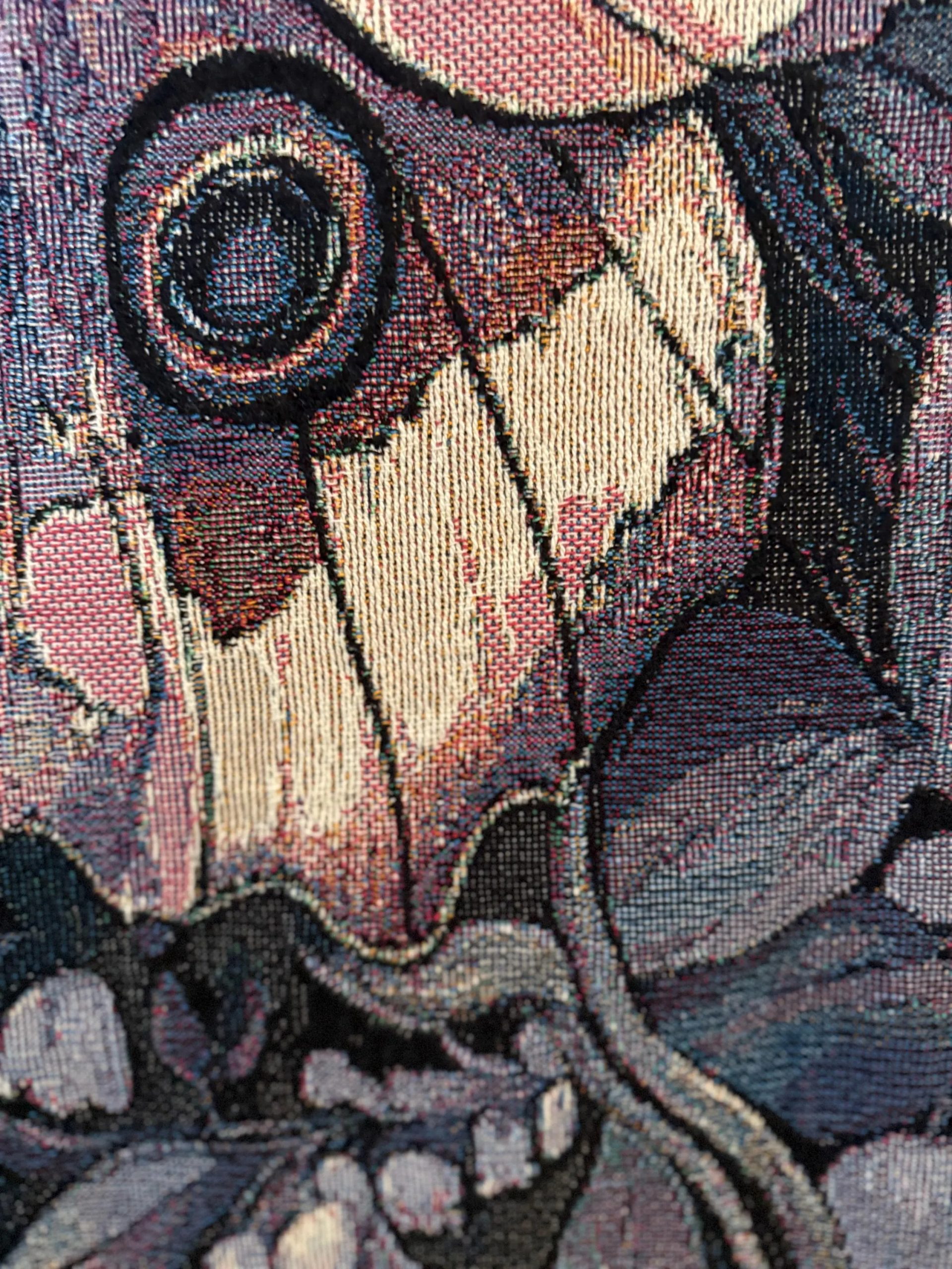 Mysterious Moth Dark Night Plant Jacquard Blanket - Image 5