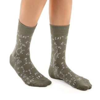 Chemical formula themed fun socks