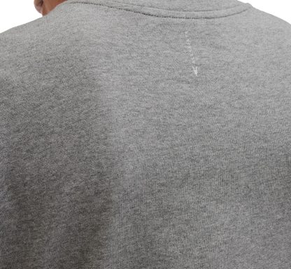 Gray round neck short sleeve long dress - Image 2