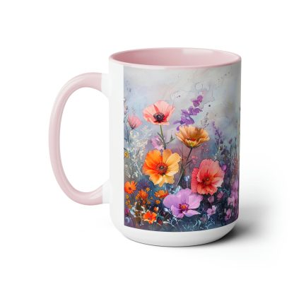 Watercolor floral mug - Image 3