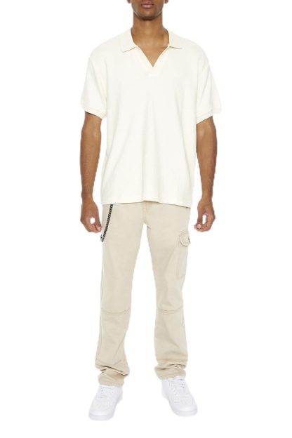 Retro workwear-style khaki straight-leg casual pants - Image 5