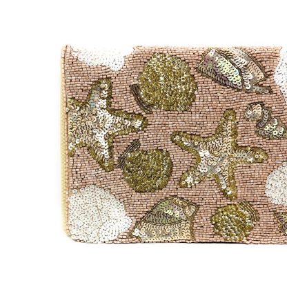 Ocean Secret Hand-Beaded Clutch - Image 2
