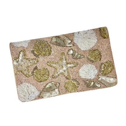 Ocean Secret Hand-Beaded Clutch - Image 8