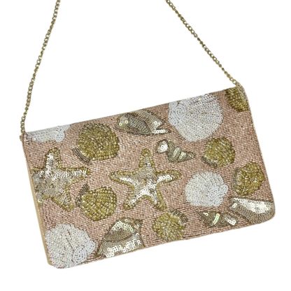 Ocean Secret Hand-Beaded Clutch - Image 7