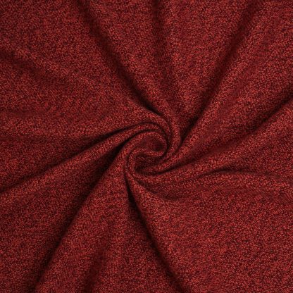 Red, brown and turmeric knitted blanket - Image 4